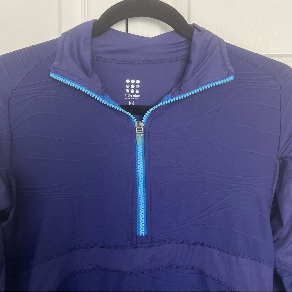 Title Nine Purple Women’sSwift 1/4 Zip Pullover Jacket Size M - Picture 2 of 9